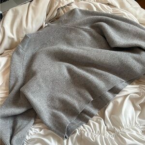 Gray cropped sweater